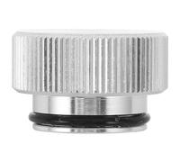 iplusmile Cubierta para Enchufe del Encendedor de Coche Tapa de Aleación de Aluminio Plateada Accesorio Resistente al Polvo y Altas Temperaturas Compatible Mayoría de Modelos