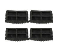 iplusmile Cubiertas de Goma Antideslizantes Negro para Patas de Escalera, 4 Piezas, Material Resistente Función de Aislamiento Acústico para Suelos y Alfombras