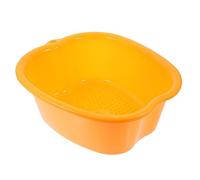 iplusmile Cubo de Pedicura Masaje Naranja 1 Unidad Tamaño Grande Bañera para Remojar los Pies Spa Doméstico para Adultos Alivio de Fatiga