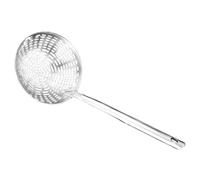 iplusmile Cuchara Colador Inoxidable con Mango Aislante Colador para Cocina con Diseño Perforado y Gancho para Colgar Utensilio Ligero y Fácil de Limpiar