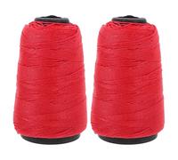 iplusmile Cuerda de Nailon Torcida para Mampostería y Construcción Color Rojo Resistente y Duradera 2 Rollos de 9 Onzas Adecuado para Trabajos de Albañilería y Proyectos de Bricolaje