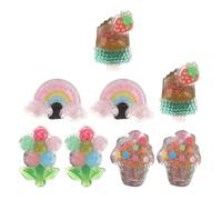 iplusmile de Clips Decorativos para Zapatos Infantiles de Plástico 8 Piezas Diseño de Princesas y Brillo Fáciles de Instalar y Reemplazar para Zapatillas Deportivas