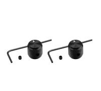 iplusmile de Perillas de Volumen Accesorios Aleación de Zinc Negro 2 Ligeras y Fáciles de Usar para Guitarra Eléctrica para Tienda y Músicos