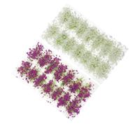 iplusmile Decoración de Racimos de Flores en Miniatura, Mechón de Flores Estáticas de Plástico y Resina, 2 Cajas, para Decoración de Paisajes Miniatura y Añadir Césped Alto a Pequeñas Zonas