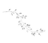 iplusmile Diadema Cabello de Novia Plateada Pedrería de Perlas y Gemas de Imitación Enredadera Decorativa para Boda Accesorio Nupcial Artesanal Elegante