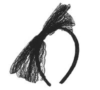 iplusmile Diadema con Gran Lazo Negro para Mujer y Niña Accesorio Retro para Fiesta Cumpleaños Temáticos Tocado Versátil para Disfraces y Celebraciones