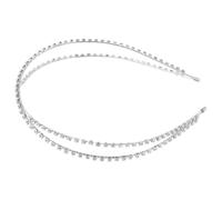 iplusmile Diadema Cruz De Gemas De Imitación Accesorios Para Peinar El Cabello Para Boda y Fiesta Joyería De Cristal Para Mujeres y Niñas