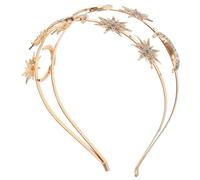 iplusmile Diadema de Estrellas y Luna para Boda Tocado de Diosa Accesorio de Cabello de Novia para Ceremonias de Desfile o Celebraciones de Cumpleaños para Mujeres
