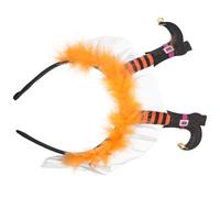 iplusmile Diadema de Halloween para Fiestas Tocado de Bruja Naranja 014B Accesorio de Cosplay Compacto y Resistente Diadema Cabello Adecuado para Disfraces y Decoración Festiva