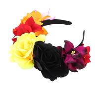 iplusmile Diadema de Halloween Tocado de Flores de Halloween de Tela Rosas Decorativas Compacta y Ligera y Representación Escénica Amigos