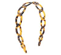 iplusmile Diadema Dientes y Diadema De Moda Tamaño Medio Antideslizante Tocado Femenino Para Uso Diario y Limpieza Facial Estilo Vintage Diseño De Acetato Color Marrón Oscuro