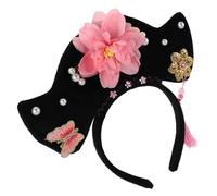 iplusmile Diadema Retro De Princesa Vintage Diadema Dinastía Qing Con Adornos Floridos Para Cabello Corte Para Fotografía y Fiestas De Disfraces