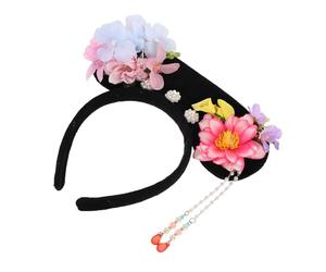iplusmile Diadema Retro Estilo Chino Tradicional Dinastía Qing Tocado de Princesa para Niñas y Mujeres Adecuado para Eventos de Disfraz y Fotos de Moda