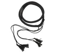 iplusmile Diadema Shemagh Árabe Ajustable Para Hombre, Turbante De Pu Negro 56 Cm Cordón Elástico, Banda Para Pañuelo Musulmán En Fiestas y Disfraces