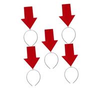 iplusmile Diademas Forma de Flecha Rojas, 5 Piezas, Accesorios Cabello Livianos y Divertidos para Halloween, Cumpleaños y Fiestas, Diseño Novedoso y Talla Única Adaptable