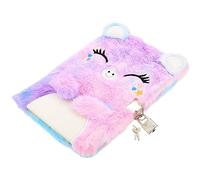 iplusmile Diario de Niñas con Bloqueo y Diseño de Peluche Cuaderno Adorable para para de Princesas Notebook para Planificación y Diario Personal