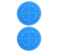 iplusmile Disco para Trenzar Kumihimo 72 Posiciones Redondo y Cuadrado Herramienta para Pulseras DIY Kit de 2 Unidades Color Azul Adecuado para Manualidades y Creación de Accesorios