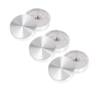 iplusmile Disco Redondo De Aleación De Aluminio 30 Mm M6 Sólido, Adaptador para Tapas De Vidrio, 6 Unidades, Accesorios para Mesas De Té y Exhibidores
