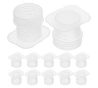 iplusmile Dispositivo de Suministro de Agua para Abejas, Alimentador de Agua para Colmena, Plástico Blanco, 20 Piezas, para Colmenas y Apicultura Doméstica