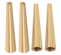 iplusmile Elevadores de Patas de Latón Cónicos 60 MM 4 Unidades Base de Madera para Muebles Bandejas de Servicio y Joyeros Patas Resistentes para Electrodomésticos y Exhibidores