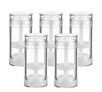 iplusmile Envases Rellenable para Desodorante 30 Ml 5 Unidades Botellas Plásticas Pp Base Giratoria para Crema Aromática y Bálsamo Labial, Dispensador Práctico para Viaje y Uso Personal