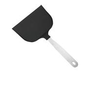 iplusmile Espátula de Cocina Negra de Nylon Mango de Acero Inoxidable Antiadherente y Portátil para Freír y Cocinar en Hogar y Restaurante Utensilio Resistente y Seguro para Wok y Pescado