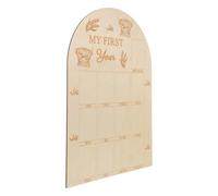 iplusmile Estante de Exhibición para Recién Nacidos Tarjetas de Meses de Madera Accesorios para Fotos de Bebés Tarjeta de Anuncio del Nacimiento para Fotos del Primer Año