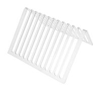 iplusmile Estante Triangular De Metal para Escritorio 12 Compartimentos Soporte De Libros Organizador De Archivos y Porta Discos De Vinilo Uso Oficina y Hogar