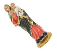 iplusmile Estatua de Resina Virgen María con Jesús Decoración Religiosa para Hogar o Iglesia Figura Artesanal para Amigos