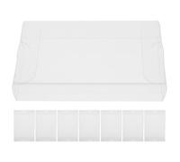 iplusmile Estuche de Casete Transparente de Pvc Vintage 8 Piezas, Organizador Portátil para Almacenamiento de Cintas de Audio Alta Transparencia para Viajes y Uso Diario