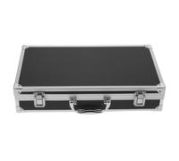 iplusmile Estuche de Transporte para Micrófono con Cerradura y Aluminio | Organizador Negro Interior Acolchado, Compartimentos Protectores, para Podcasters y Técnicos