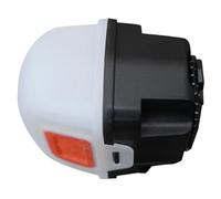 iplusmile Estuche para Faros Delantero de Camping Portátil de Plástico Blanco Resistente a Golpes Interior Amortiguador para Actividades al Aire Libre y Supervivencia