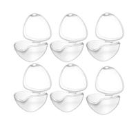 iplusmile Estuche para Guardar Chupetes Blanco de 6 Unidades, Caja Portátil de Almacenamiento de PP Fácil de Limpiar y Llevar para Cochecito y Uso en Casa