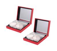 iplusmile Estuche Portátil para Lentes de Contacto Diseño Antideslizante y Prueba de Fugas con Compartimentos Dobles para Almacenamiento Diario y Organizador Compacto y Fácil de Identificar