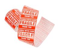 iplusmile Etiqueta Adhesiva Frágil Removible para Envío de Unidades Adhesivo Resistente para Embalaje y Advertencia de Manejo Cuidadoso
