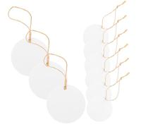 iplusmile Etiquetas Redondas Pequeñas De Papel Kraft Con Cuerda De Cáñamo Para Manualidades, 100 Piezas Para Diy, Etiquetas Colgantes Para Obsequio, Decoración, Bodas y San Valentín