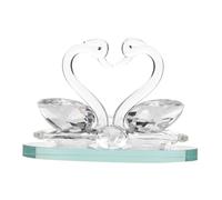iplusmile Figura De Cisne De Soporte para Perfume Adorno Decorativo y Estatua De para Bodas y De Mesa Decoración De Coche Color Transparente