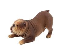 iplusmile Figurita de Bulldog Imitación Decoración de Oficina y Adorno de Mascota Estatua de Animal y Colecciones y Infantiles