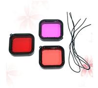 iplusmile Filtro Protector para Cámara De Buceo 5, Kit 3 Piezas para Actividades Acuáticas, Vidrio Templado con Revestimiento Antirreflejo, Accesorios para Snorkel y Natación, Compatible y Resistente