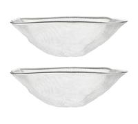 iplusmile Filtros Prácticos de Aluminio para Campana Extractora Estilo Europeo, Redes Internas 24x24 Cm, 2 Piezas para Cocina y Restaurantes Absorción de Aceite