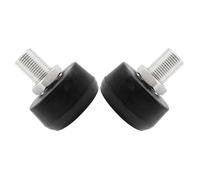 iplusmile Frenos de Goma Negros Ajustables 2 Piezas, para Patines de Ruedas | Altura Regulable, Forma Redonda, Uso en Pista y Interior, para Principiantes y Hombres