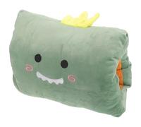 iplusmile Funda Lavable de Algodón para Bolsa de Agua Caliente Recargable Diseño de Dinosaurio Verde Cubierta Desmontable Suave y Portátil Calentador de Manos Reutilizable para Uso Diario