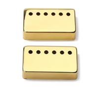iplusmile Funda Metálica Dorada Pack de 2 Unidades para Humbucker de Guitarra Eléctrica 6 Agujeros, Fácil de Instalar y Resistente a Rayaduras para DIY