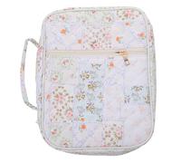 iplusmile Funda para Biblia Acolchada de 28 Cm para Mujer con Asa Lateral, Estuche Organizador de Textos Sagrados Budistas y Cristianos, Bolsa Protectora Portátil con Cremallera Completa