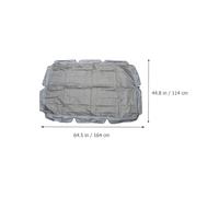 iplusmile Funda para Columpio Jardín con Borde Festoneado Resistente Manchas y Decoloración Poliéster Duradero con Recubrimiento Pa con Correas Adhesivas para Fijación Segura S Gris para