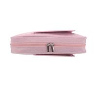 iplusmile Funda Protectora para Libros y Tabletas de Poliéster Resistente Bolsa Organizadora Portátil Rosa con Divisores Internos Adecuado para Estudiar Viajar y Guardar Material Escolar
