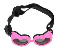 iplusmile Gafas de Sol para Perros Gafas para Perros pequeños Mascotas Ojo Mirada sorprendida Gafas de Sol UV Largo Gafas de Perros Gablas de Sol Gafas de Cachorro Pipí Rosa