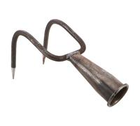 iplusmile Gancho de Garra de Metal de Doble Punta para Desherbar Manual, Herramienta Resistente para Labrar Suelo en Jardinería y Césped, Accesorio de Cabezal para Cultivo y Mantenimiento