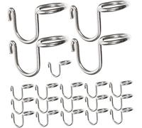 iplusmile Gancho de Hebilla 20 Pcs para Perchas de Ropa Metálico Espacio para Armarios Conectores Organizadores de Ropa