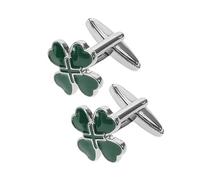 iplusmile Gemelos Esmaltados de Hoja Verde Set de 2 Aleación Ligera Accesorios para Camisas Francesas Recuerdos para Eventos y Celebraciones